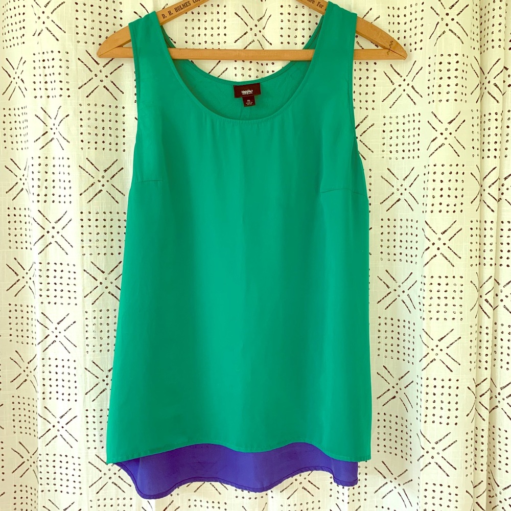 Jewel two-toned tank top